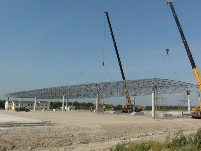 防城港收费站网架工程