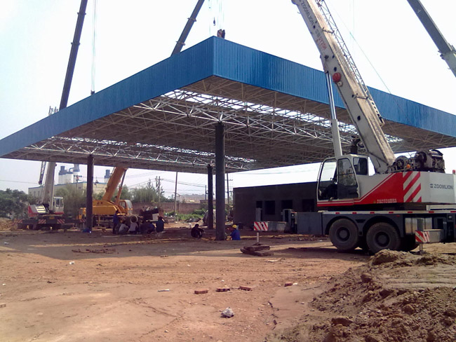 防城港加气站网架工程